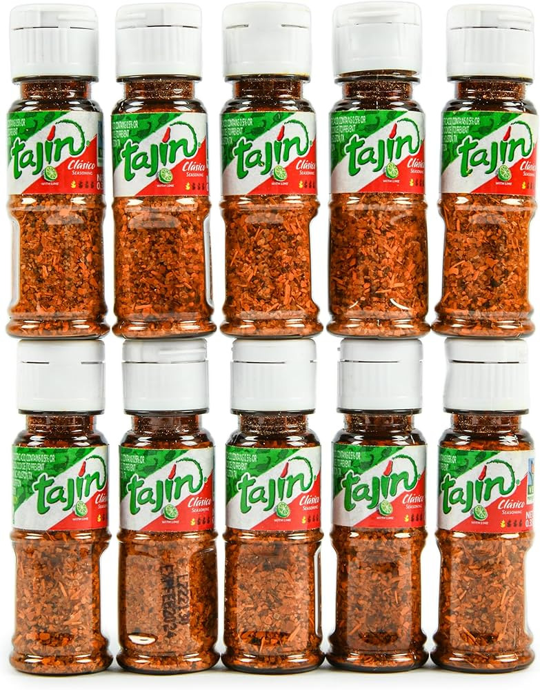 Tajin Seasoning with Lime 10 Minis to Go, 10/.35 Oz. Bottles by Tajin | Amazon (US)