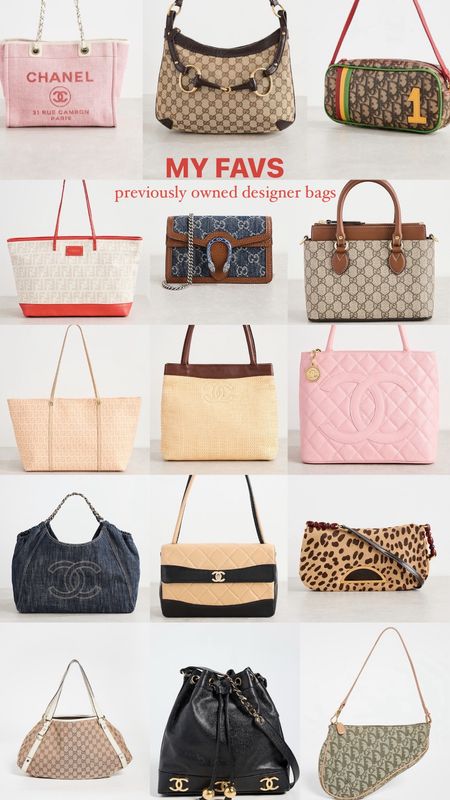 A round up of my favorite previously owned designer bags - I always get mine from Shopbop archive! 👛

#LTKSeasonal #LTKstyletip #LTKitbag