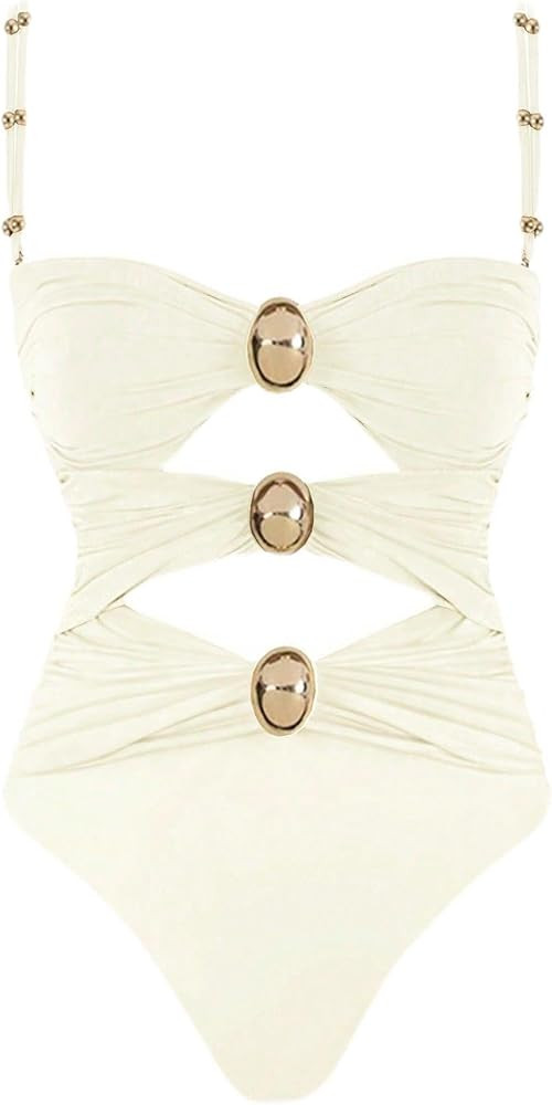 Narecte Modest One Piece Swimsuit Women 2025 Womens Swimsuits Bathing Suit for Women Womens Bathi... | Amazon (US)