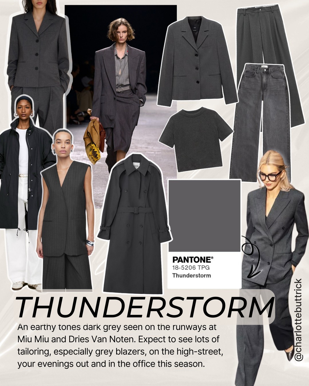 Pantone color 2025 - trending colours spring summer - thunderstorm grey - dark grey blazer - grey jeans - COS grey trench coat - grey jacket - Zara trousers - Zara top - grey cardigan - Abercrombie Sloane trousers - mango blazer - mango suit trousers - grey cardigan - workwear 

#LTKFashionMonth #LTKspring #LTKworkwear