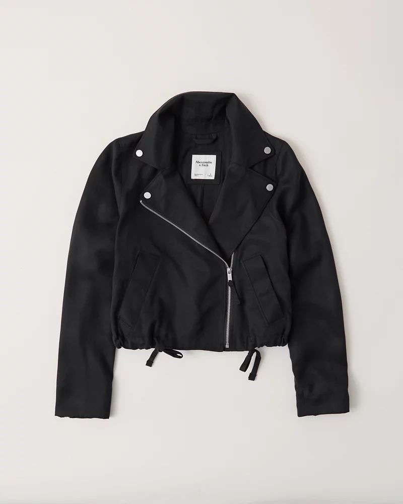 The Drapey Moto Jacket | Abercrombie & Fitch (US)