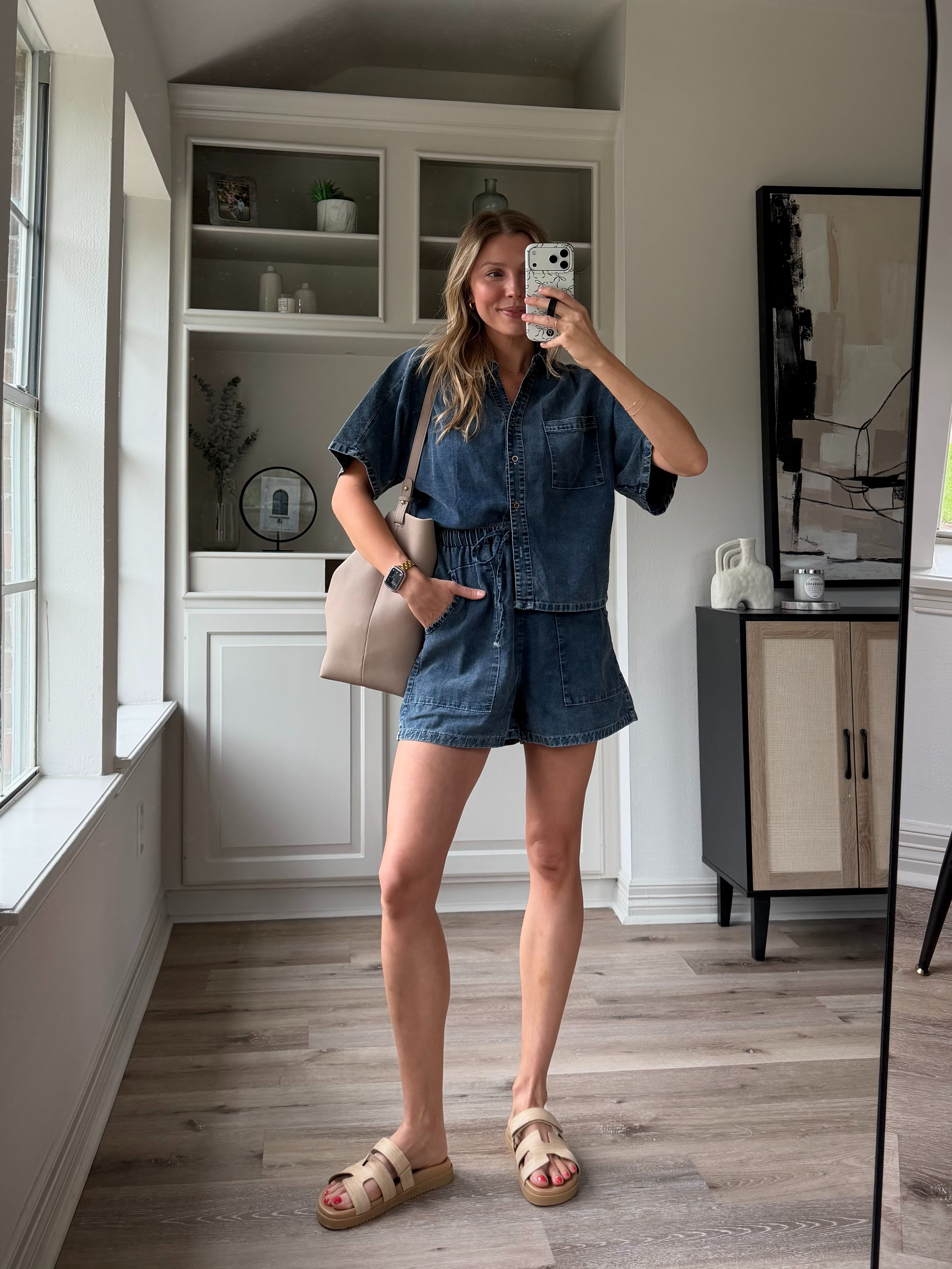 One of my fav denim sets! wearing small  

 