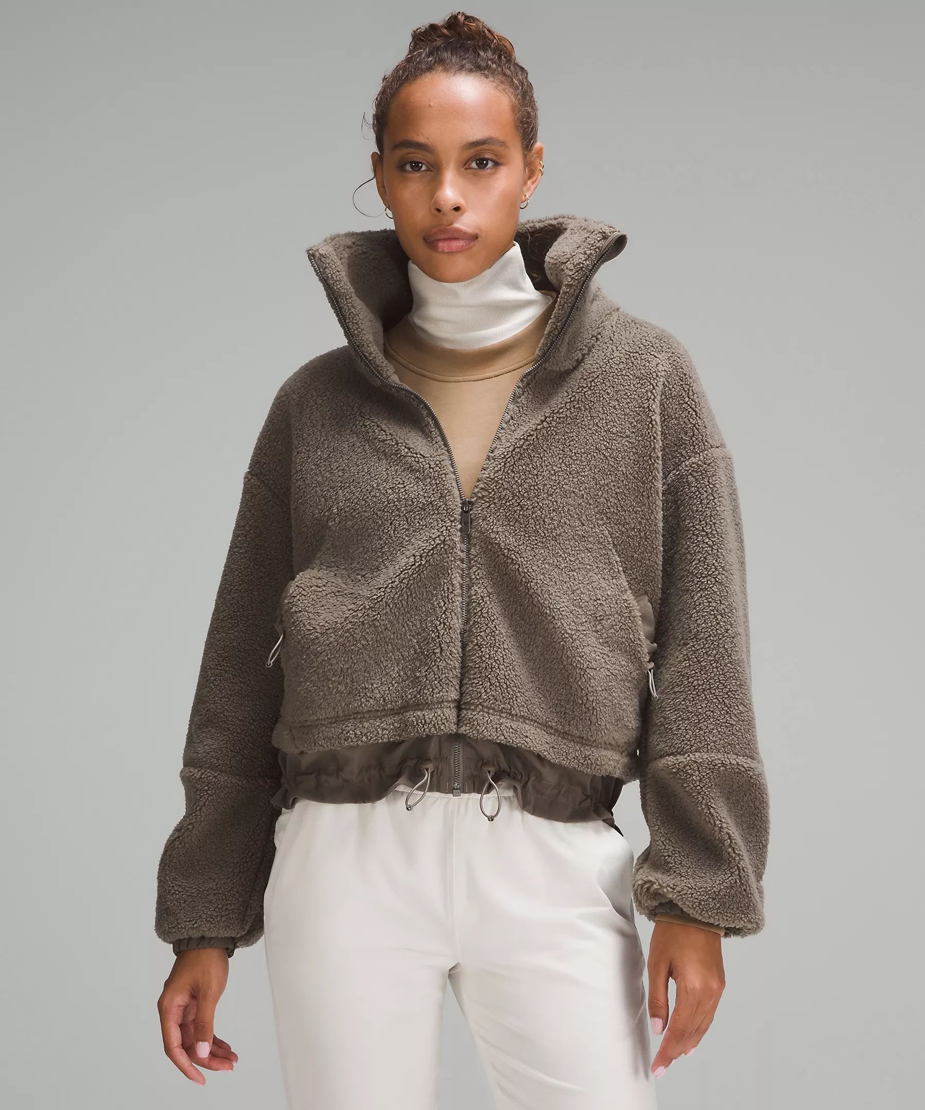 Textured Fleece Cinchable Full Zip | Lululemon (US)