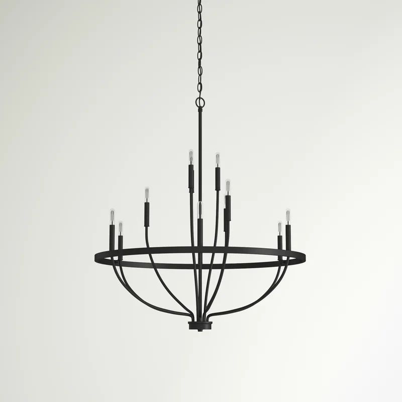 Babson Dimmable Wagon Wheel Chandelier | Wayfair North America