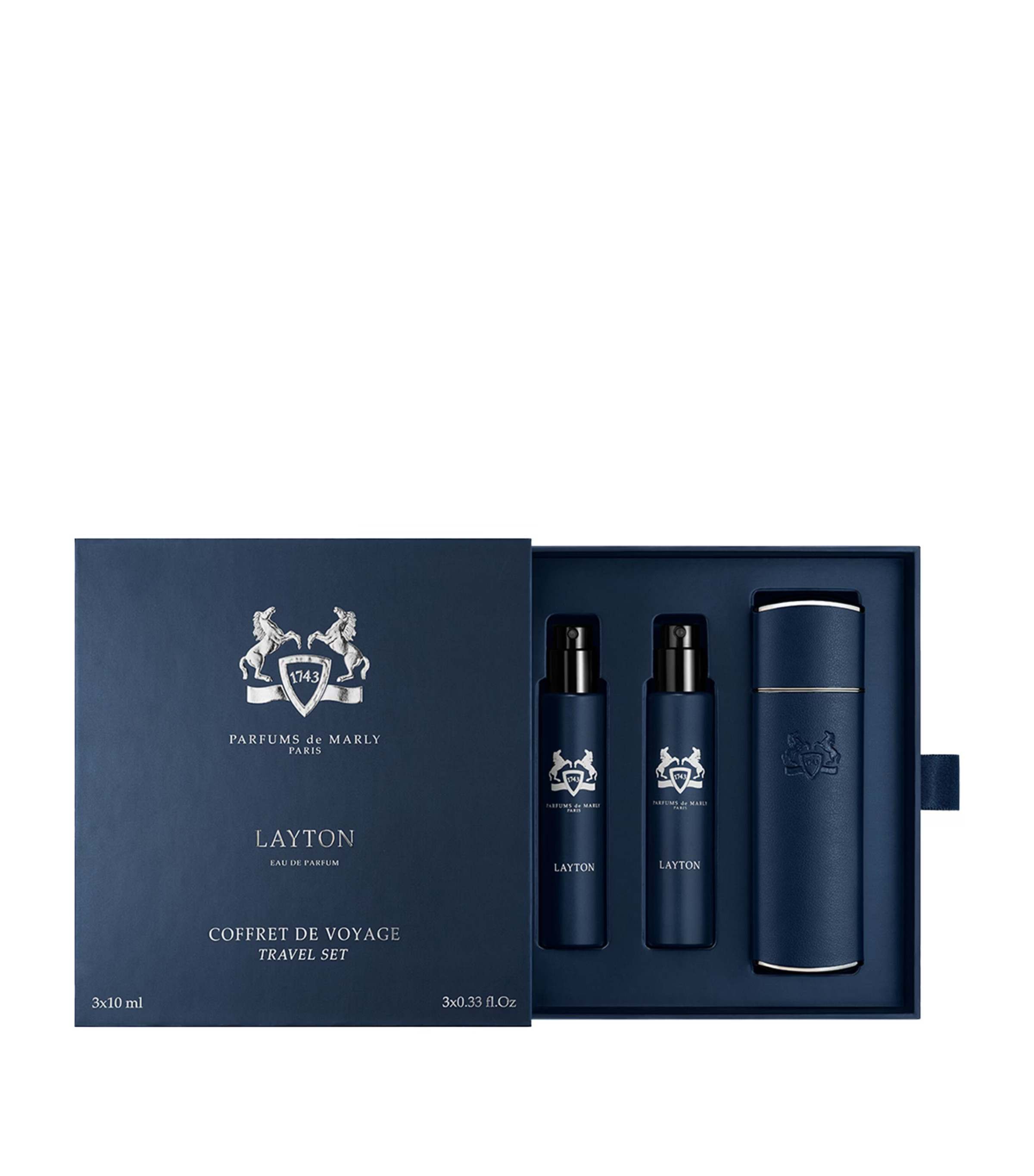 Parfums de Marly Layton Eau De Parfum Sprays and Case Travel Set | Harrods
