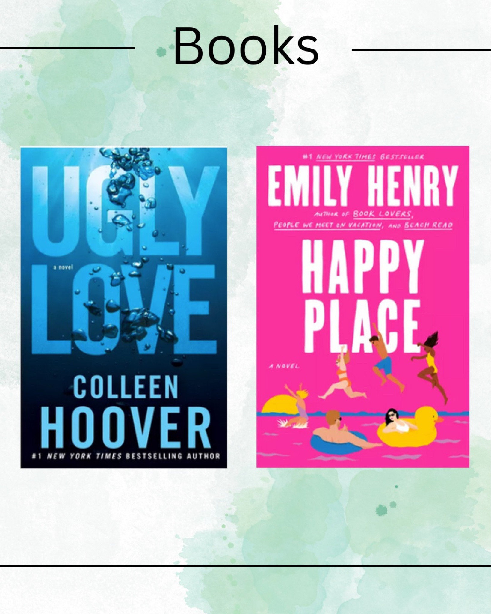 If you love books then check out these trending books at Target.

Books, book, fiction books, booktok, book lover, novel, gift idea, gift guide, ugly love, Colleen Hoover, Emily Henry, happy place

#books 

#LTKfindsunder50 #LTKU #LTKhome
