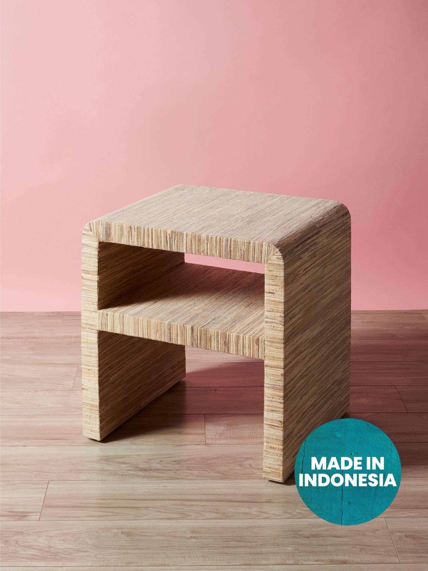 19x23 Grasscloth Side Table | HomeGoods