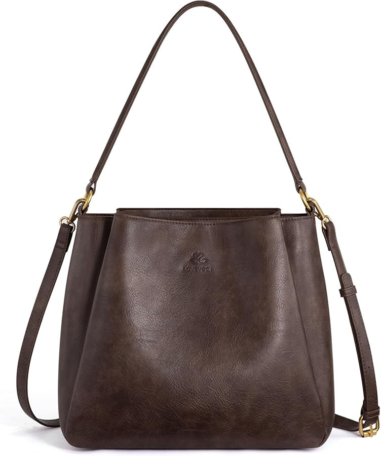 LOVEVOOK Hobo Bag for Women with Three Large Compartments Waterproof Shoulder Handbags Purse for ... | Amazon (US)