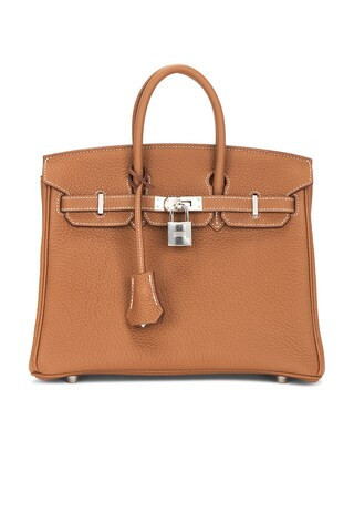 Hermes Togo Birkin 25 Handbag in Brown | FWRD 