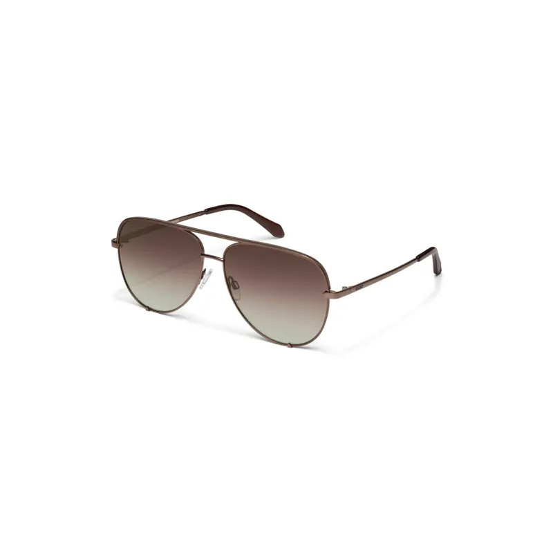 Quay Australia High Key 62mm Oversize Aviator Sunglasses in Black/Smoke Polarized at Nordstrom | Nordstrom