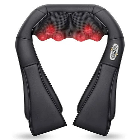 Comfier Shiatsu Shoulder Neck Massager with Heat, 4D Deep Kneading Back Massager Gifts for Men Women | Walmart (US)