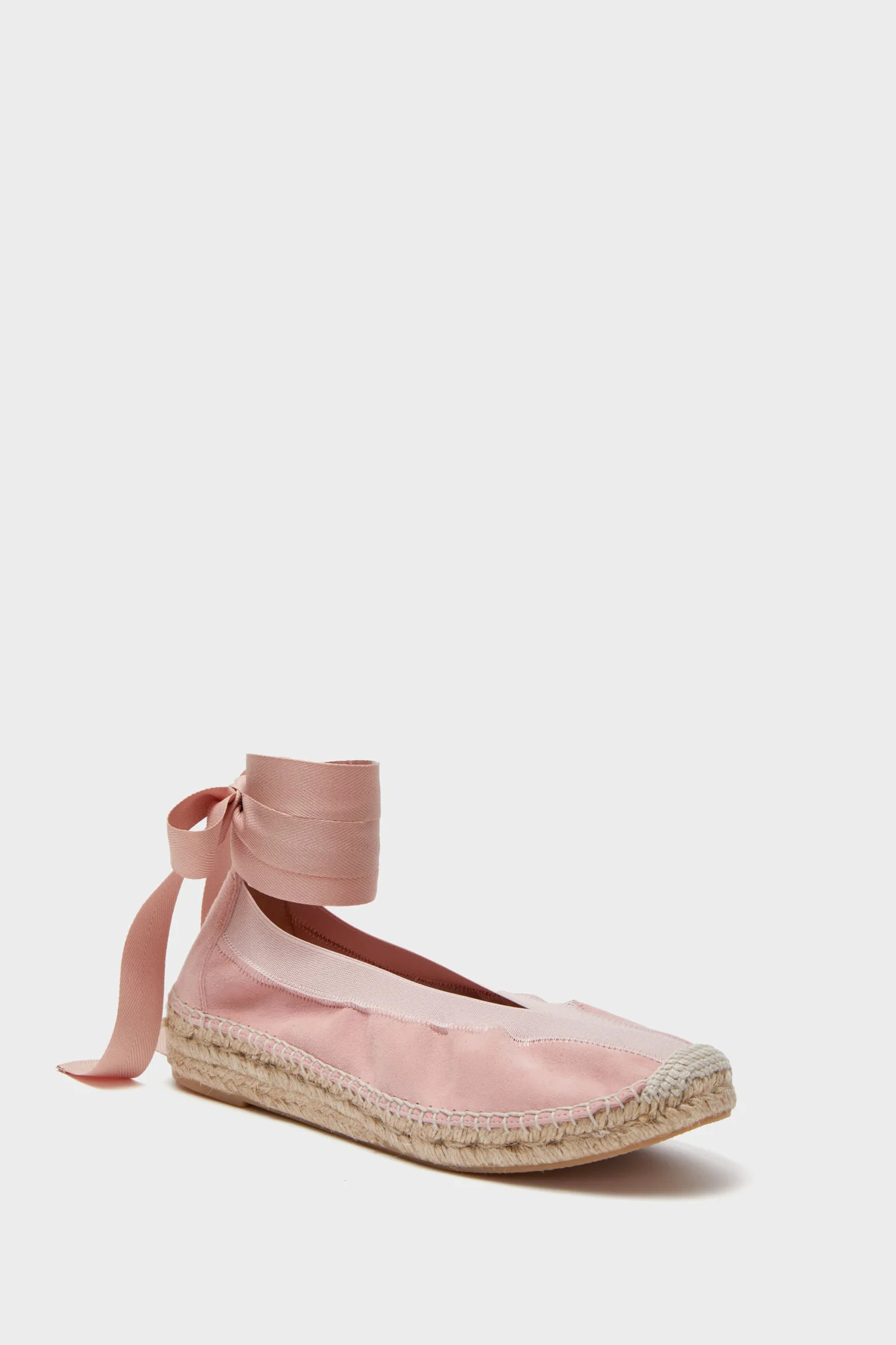 Ballet Pink Suede Jade Flats | Tuckernuck (US)