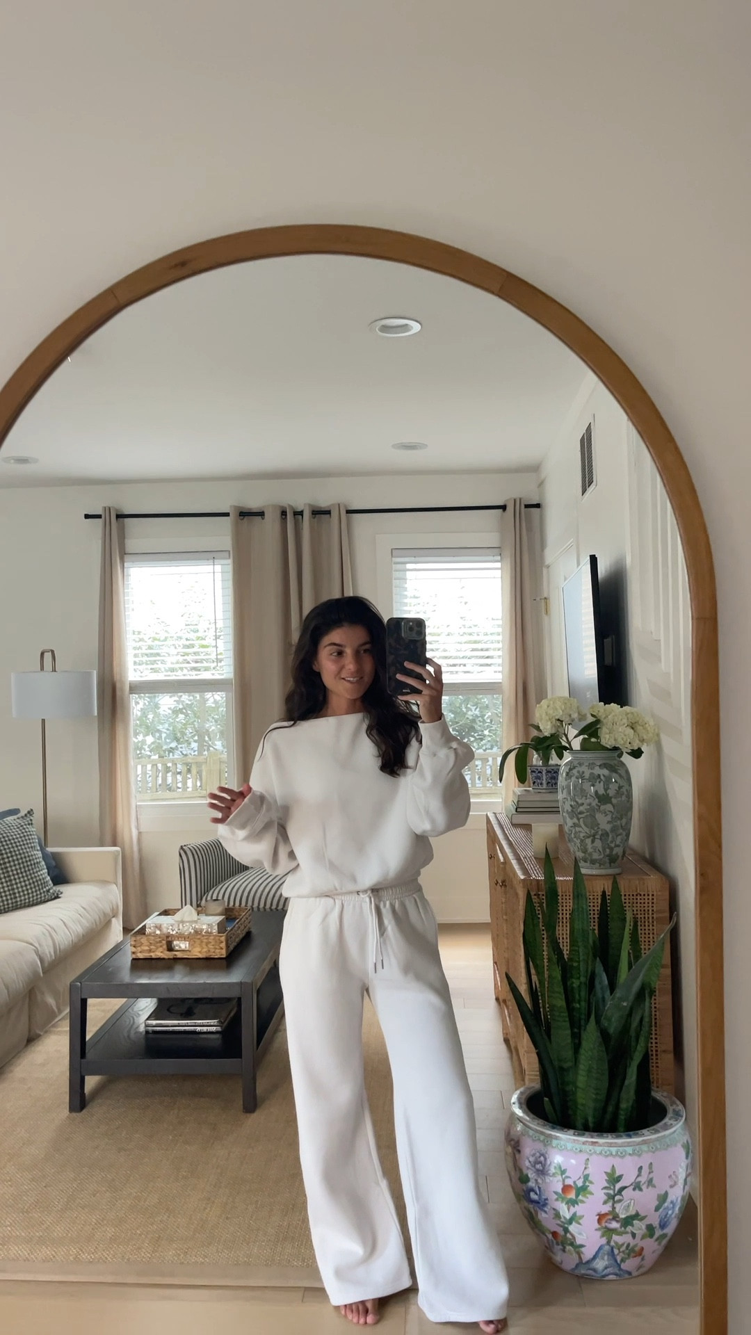 code AFVIVIANE for stackable 15% off!! wearing xs in top, if size down if you want it more cropped + fitted! XS short in sweatpants!! 

#LTKSaleAlert #LTKPetite #LTKFindsUnder50