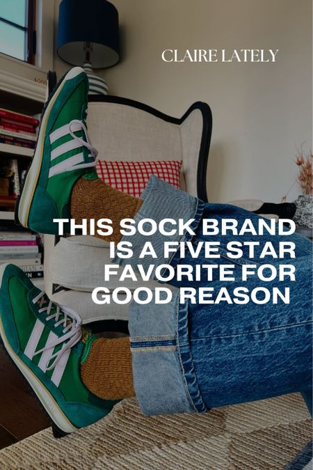 Today on CLAIRELATELY.com, why this sock brand is a five star favorite. 
❤️ Claire Lately 

Accessory, adidas sneakers, tailored union, madewell, cuffed denim jeans 

#LTKstyletip #LTKfindsunder50 #LTKSpringSale