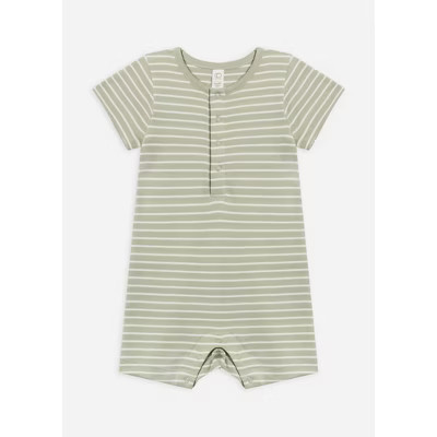 Girl Kid's Mason Striped Romper - COLORED ORGANICS 18-24M | Target