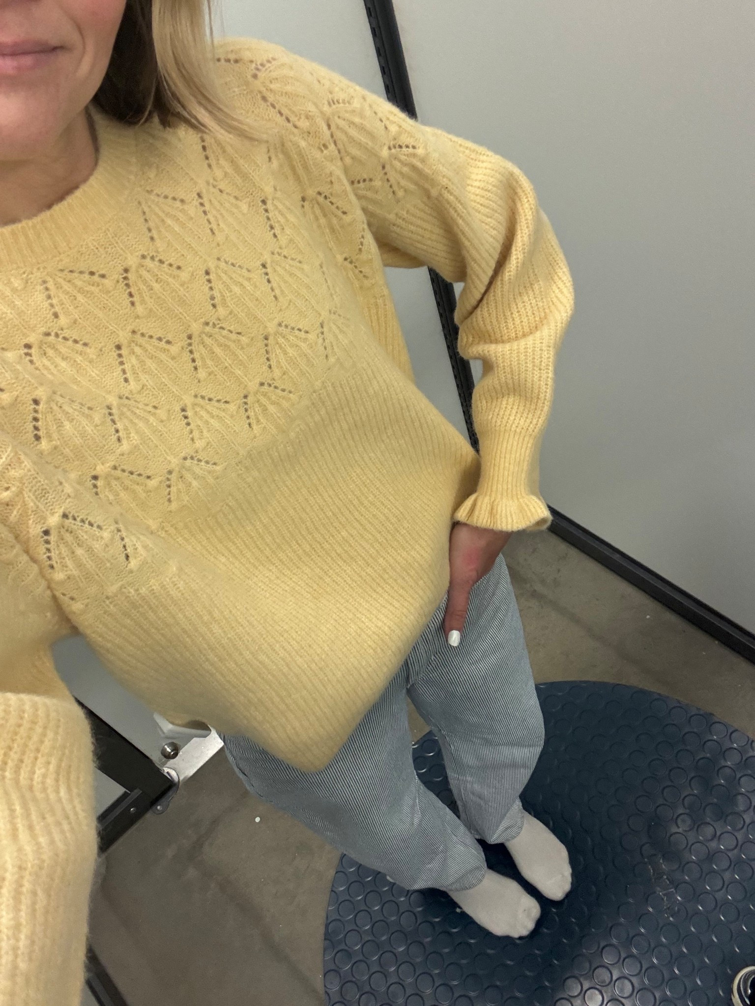 Old Navy try-on: cozy yellow sweater paired with high-waisted baggy barrel jeans for an effortless everyday look. Ready for spring!

#LTKFindsUnder50 #LTKootd #LTKOver40