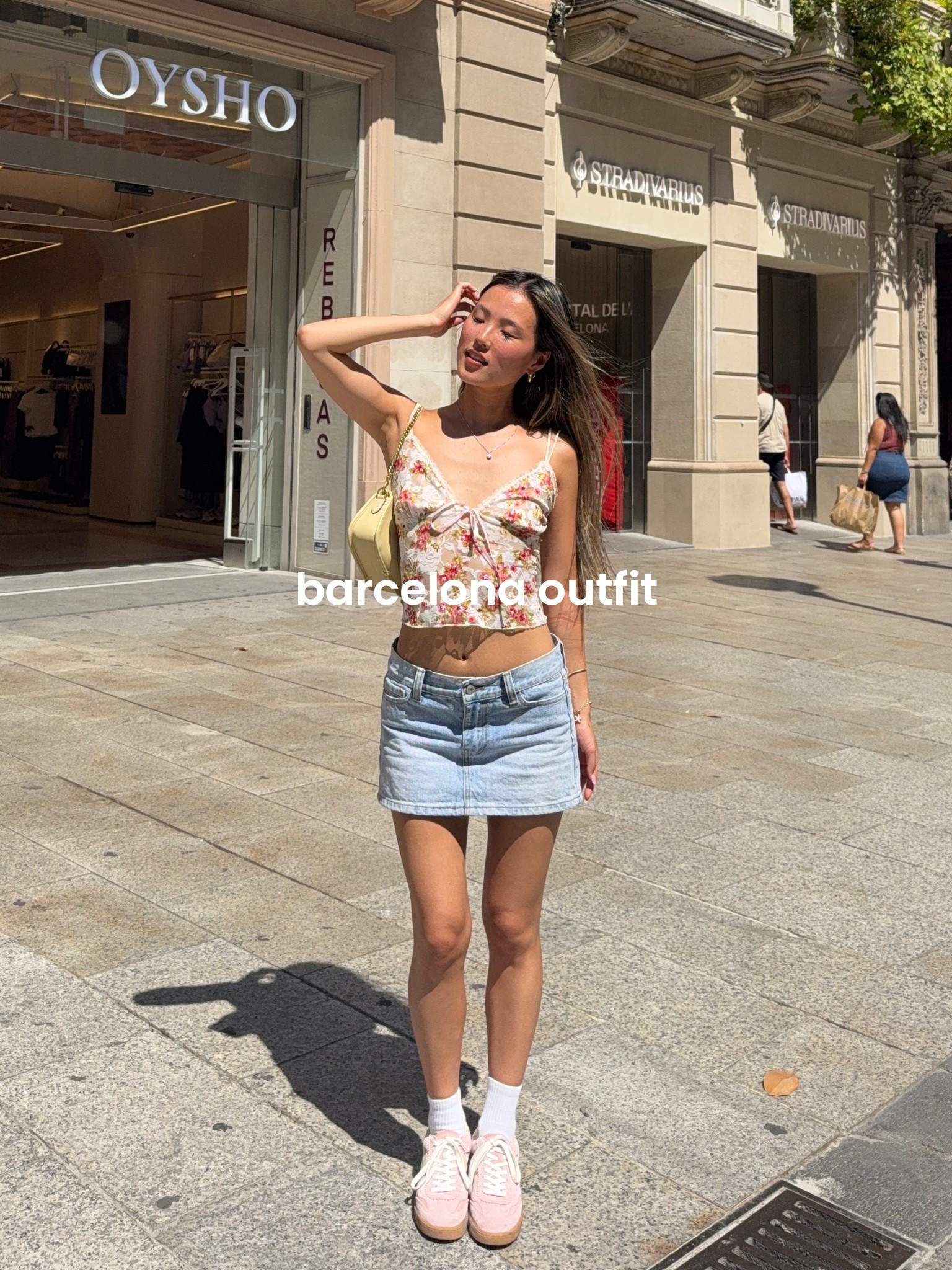 barcelona outfit! the tank is from princess polly last year but can’t find it on the site — so sorry! linked a similar style from hollister 

barcelona outfit, spain outfit, summer in the city outfit, pinterest outfit, pinterest inspired outfit, summer outfit 

#LTKPetite #LTKFindsUnder100 #LTKStyleTip