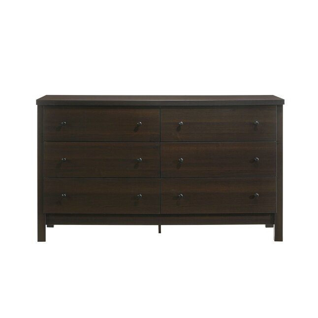 Picket House Furnishings Cian Espresso 6-Drawer Double Dresser | Lowe's