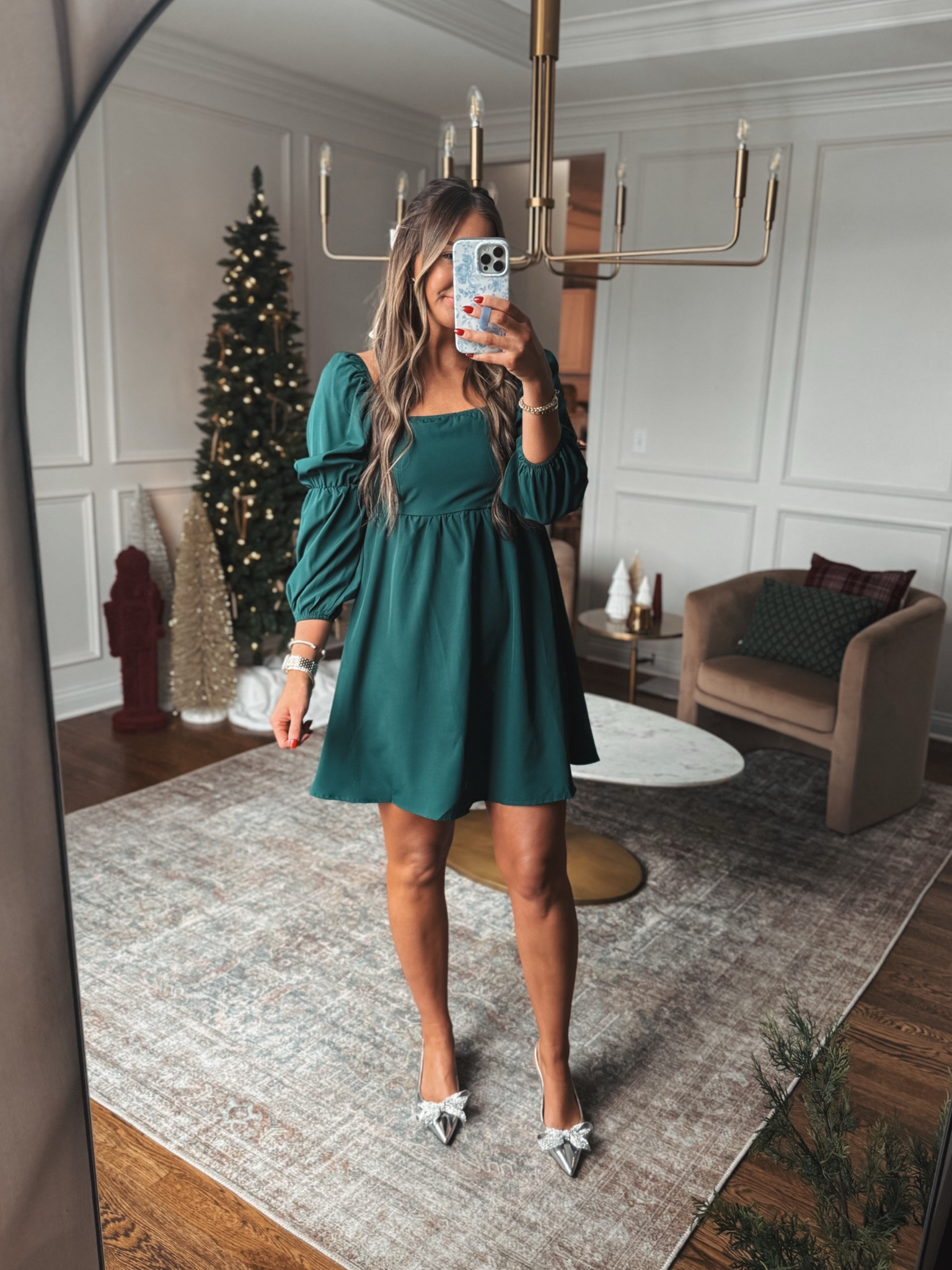 How cute is this Amazon dress! It would be perfect for a holiday party or wedding guest dress! I have it with these super cute heels but you could wear boots as well.

#LTKStyleTip #LTKWedding #LTKHoliday