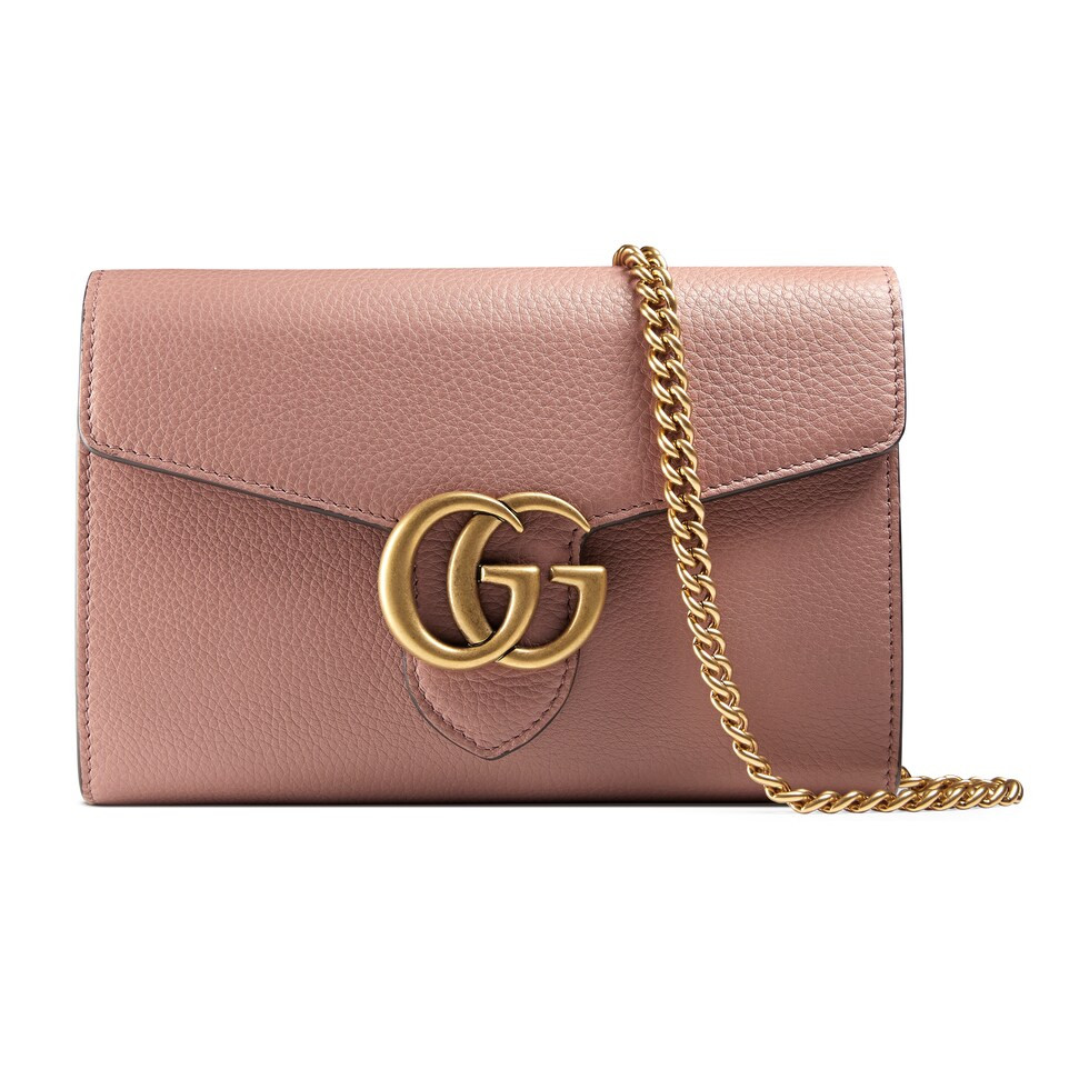 GG Marmont leather mini chain bag | Gucci (US)