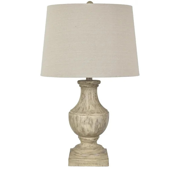 Carrington 26.5" Distressed Brown Resin Table Lamp - Walmart.com | Walmart (US)