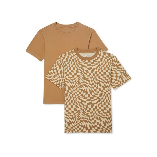 Wonder Nation Boys Cotton T-Shirt, 2-Pack, Sizes 4-18 | Walmart (US)