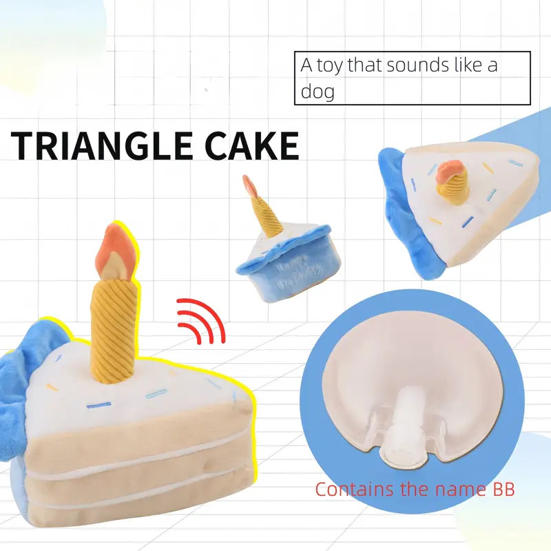 Birthday Cake Design Pet Grinding Teeth Squeaky Plush Toy - Temu | Temu Affiliate Program