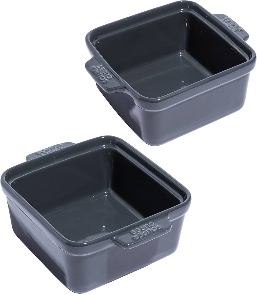 Souper Cubes Stoneware - 5" Square Baking Dish - Ceramic Baking Pan Set - Kitchen Essentials and ... | Amazon (US)