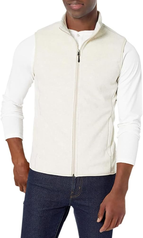 Amazon Essentials Men's Full-Zip Polar Fleece Vest (Available in Big & Tall) | Amazon (US)