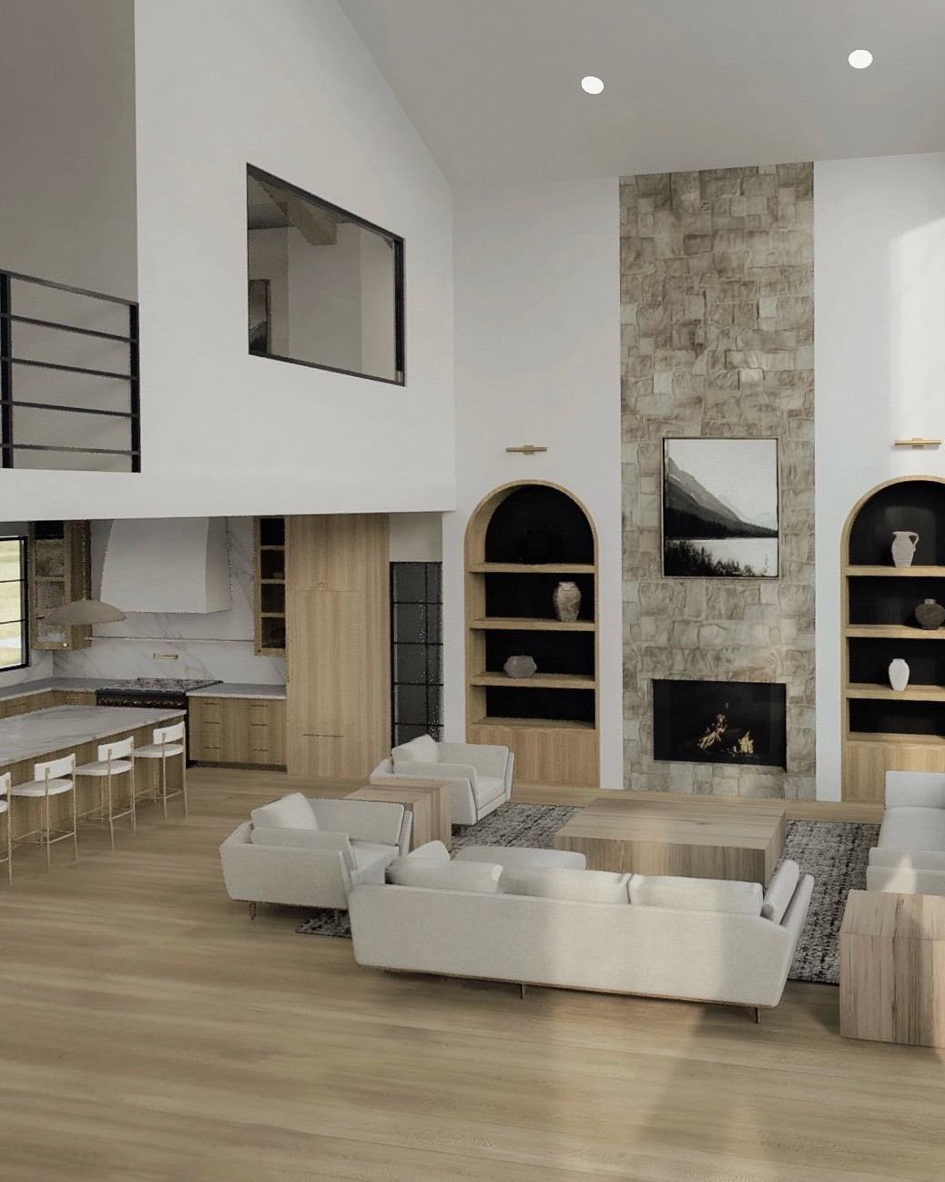 natural wood tones + soft whites + a pop of contrast 🖤 The perfect palette for our |Modern Transitional| home design. 

#LTKHome #LTKSaleAlert