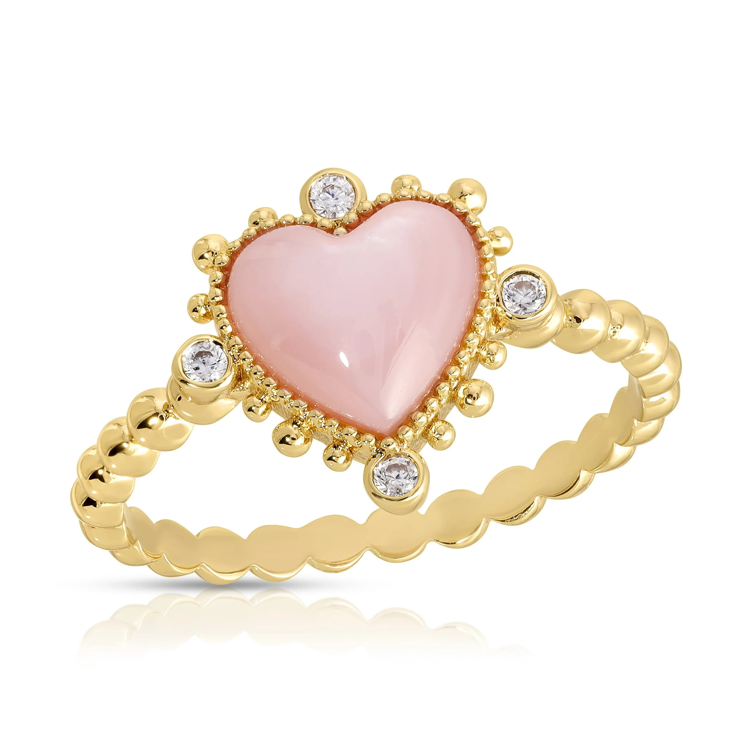 Heavenly Heart Ring - Pink Shell | Joy Dravecky