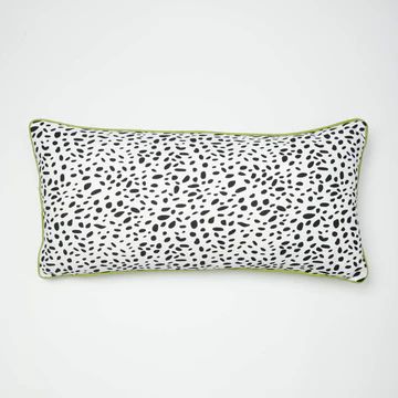 Kendall Animal Dots Lumbar Pillow Cover - White/Chartreuse - Dormify | Dormify