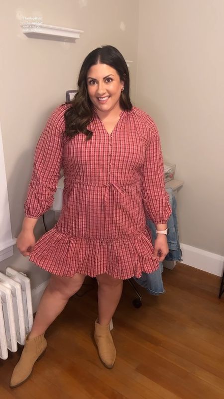 Wearing an XL in this $23 Walmart dress that’s perfect for thanksgiving or holiday festivities!! 

#LTKmidsize #LTKHoliday #LTKSeasonal
