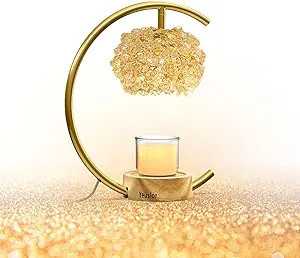 Yeuslor Candle Warmer Lamp for Jar Candles with Adjustable Brightness＆Timer，Handcrafted Cryst... | Amazon (US)
