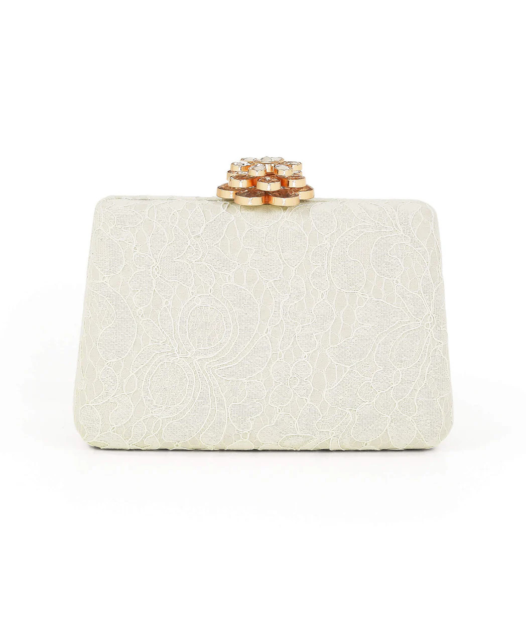 Rose Lace Frame Clutch by Jewel Badgley Mischka | Badgley Mischka