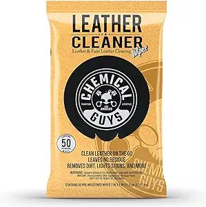 Chemical Guys PMWSPI20850 Leather Cleaner Wipes Mega 50 Pack for Car Interiors, Furniture, Boots,... | Amazon (US)