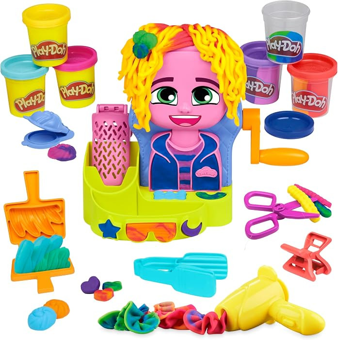 Play-Doh Hair Stylin' Salon Playset with 6 Cans | Amazon (UK)