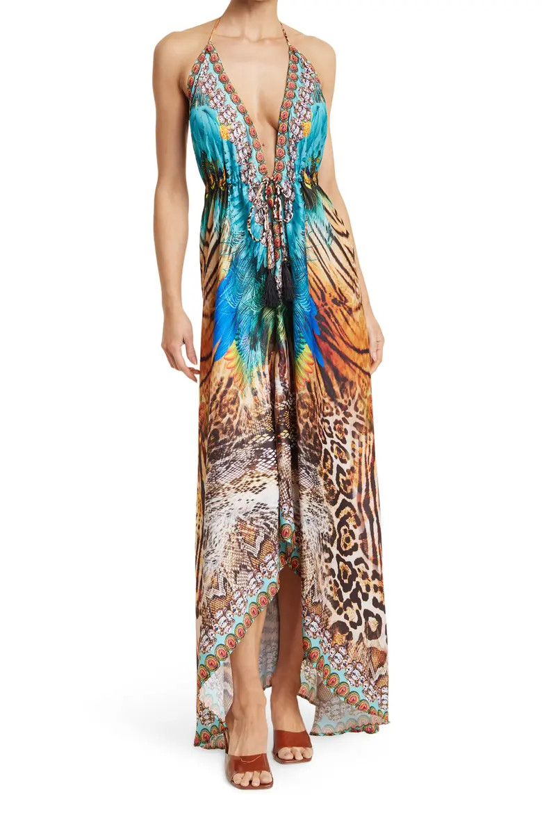 Bright Printed Halter Cover-Up Dress (Women) | Nordstromrack | Nordstrom Rack