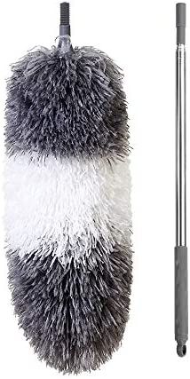 BOOMJOY Microfiber Feather Duster with Extendable Pole, 100" Telescoping Cobweb Duster for Cleani... | Amazon (US)