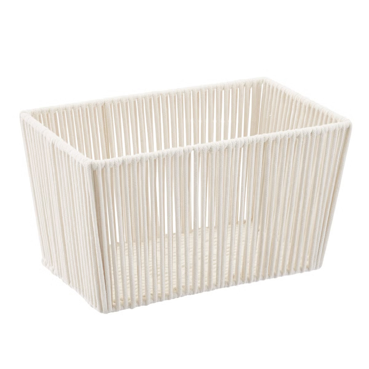 Medium Luna Cotton Open Bin Natural | The Container Store