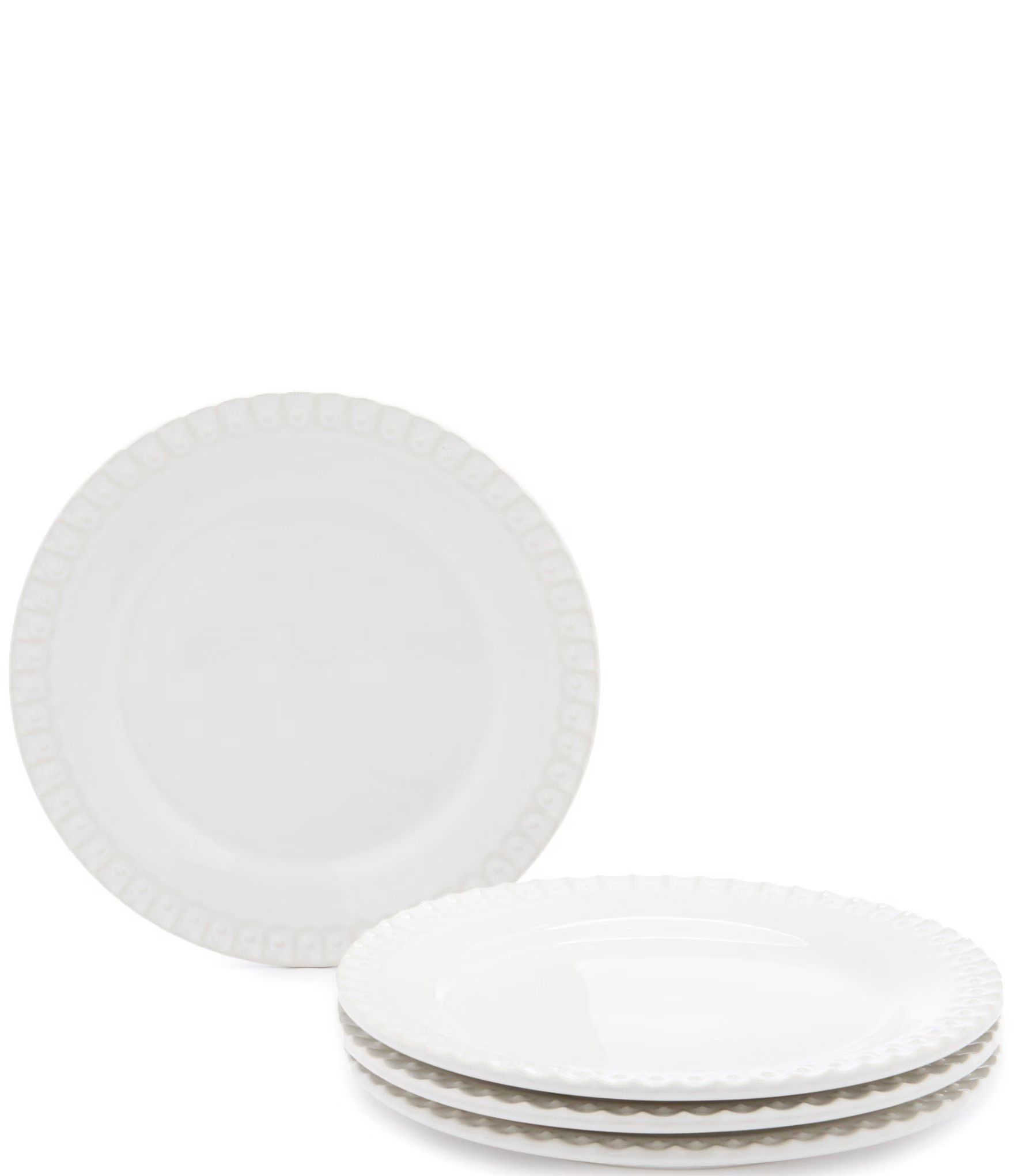Alexa White Salad Plates, Set of 4 | Dillard's