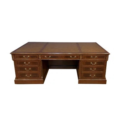 84” Large Mahogany Executive Desk | Wayfair North America