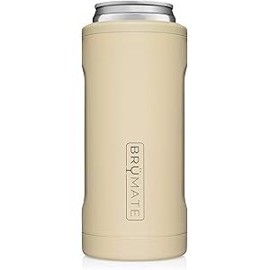 BrüMate Hopsulator Slim Double-walled Stainless Steel Insulated Can Cooler for 12 Oz Slim Cans (Dese | Amazon (US)