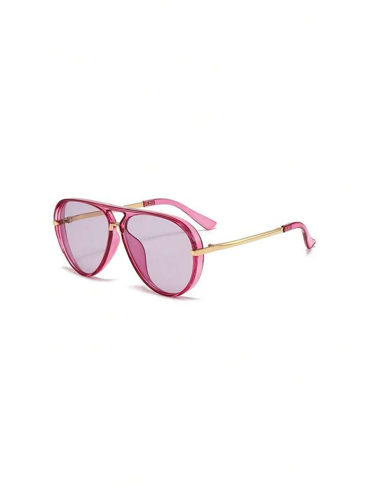 feye 1pc Women's Retro Large Frame Fashion Fashion Glasses, Suitable For Beach And Travel, Spring... | SHEIN