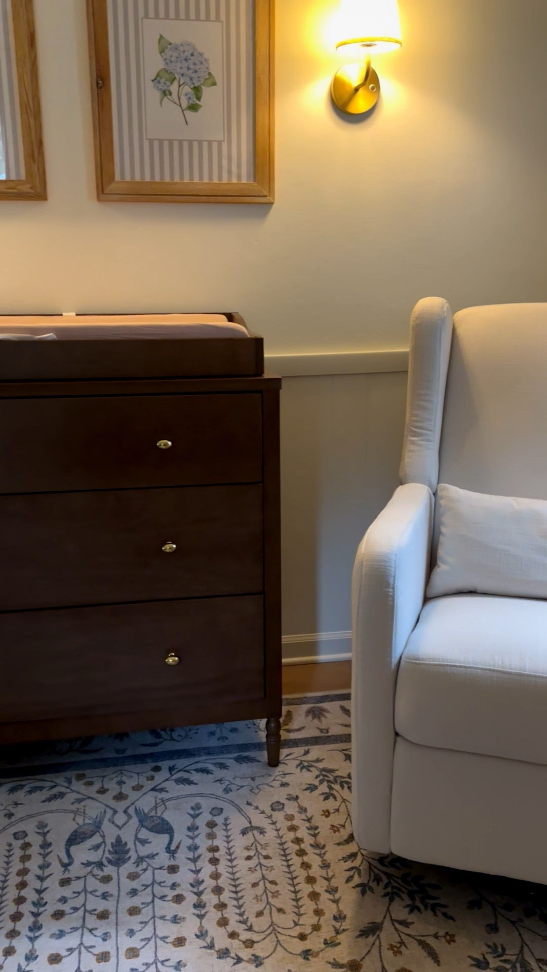 Baby girls nursery! We went for a Nancy Meyers vibe with a touch of English countryside 😍 This crib and changing table dresser set is even better in person! 

#LTKHome #LTKBaby