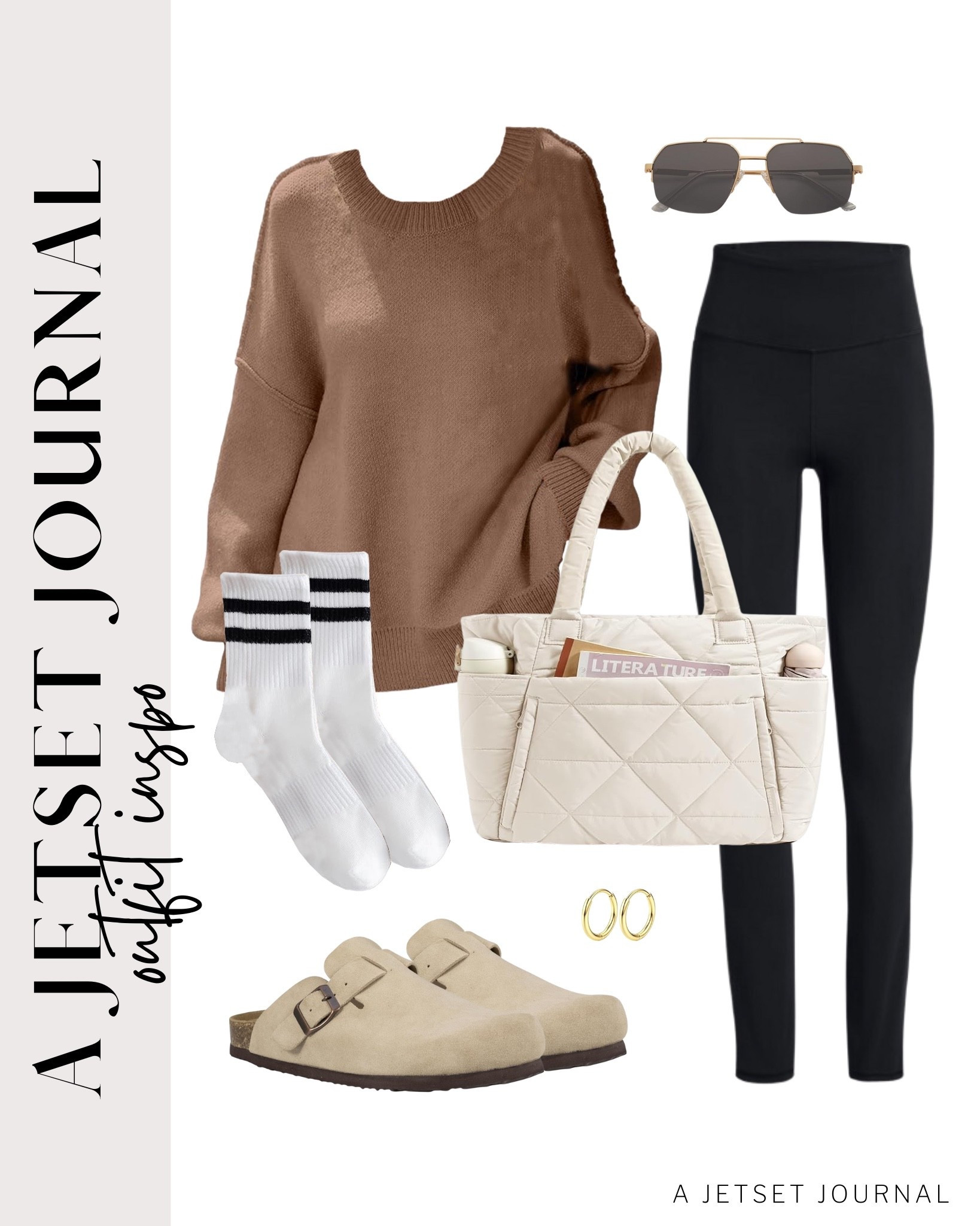 Stay comfy while running errands with these soft leggings and cozy oversized sweaters!
suede clogs, striped crew socks, square sunglasses, viral style, casual outfit idea, running errands, winter outfit, comfy shoes, trendy look, capsule wardrobe, amazon finds, affordable style, winter outfit idea

#LTKSeasonal #LTKFindsUnder50 #LTKU