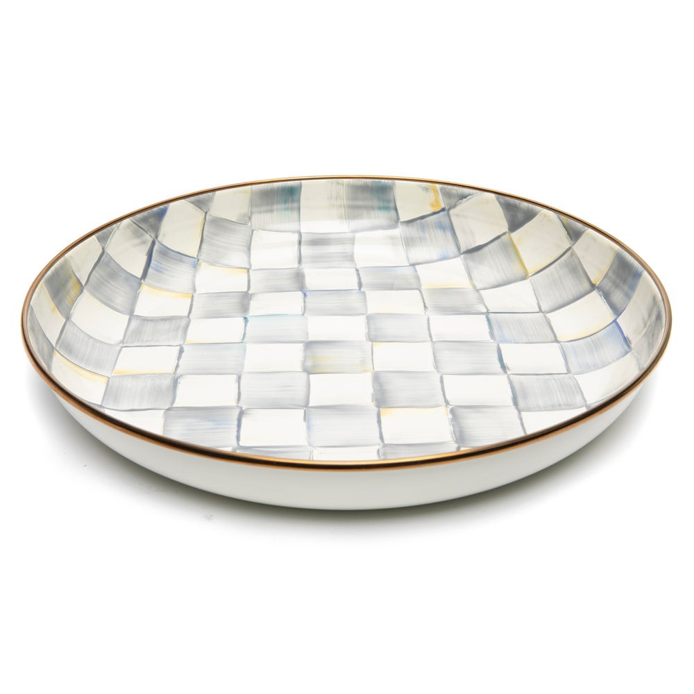 Sterling Check Abundant Bowl | MacKenzie-Childs