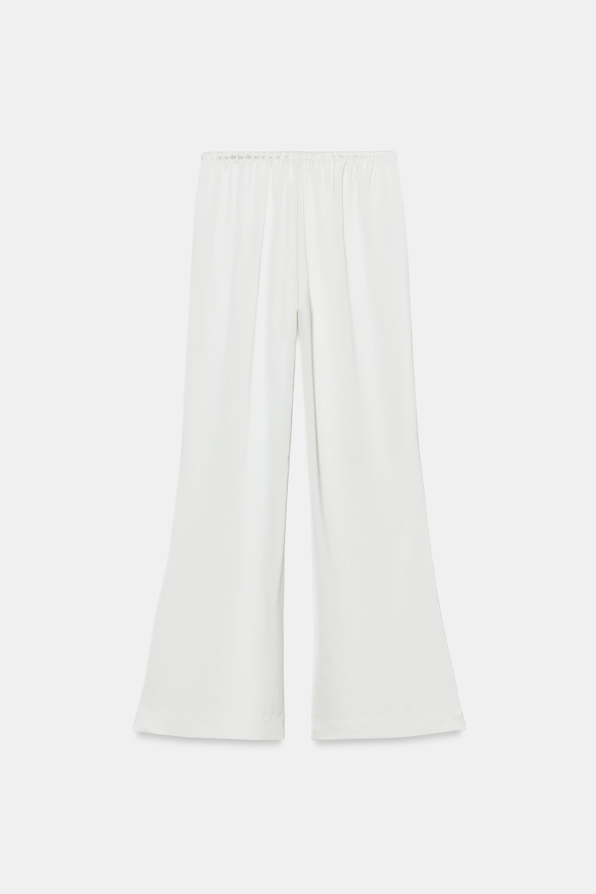 SATIN DRAWSTRING PANTS | Zara US