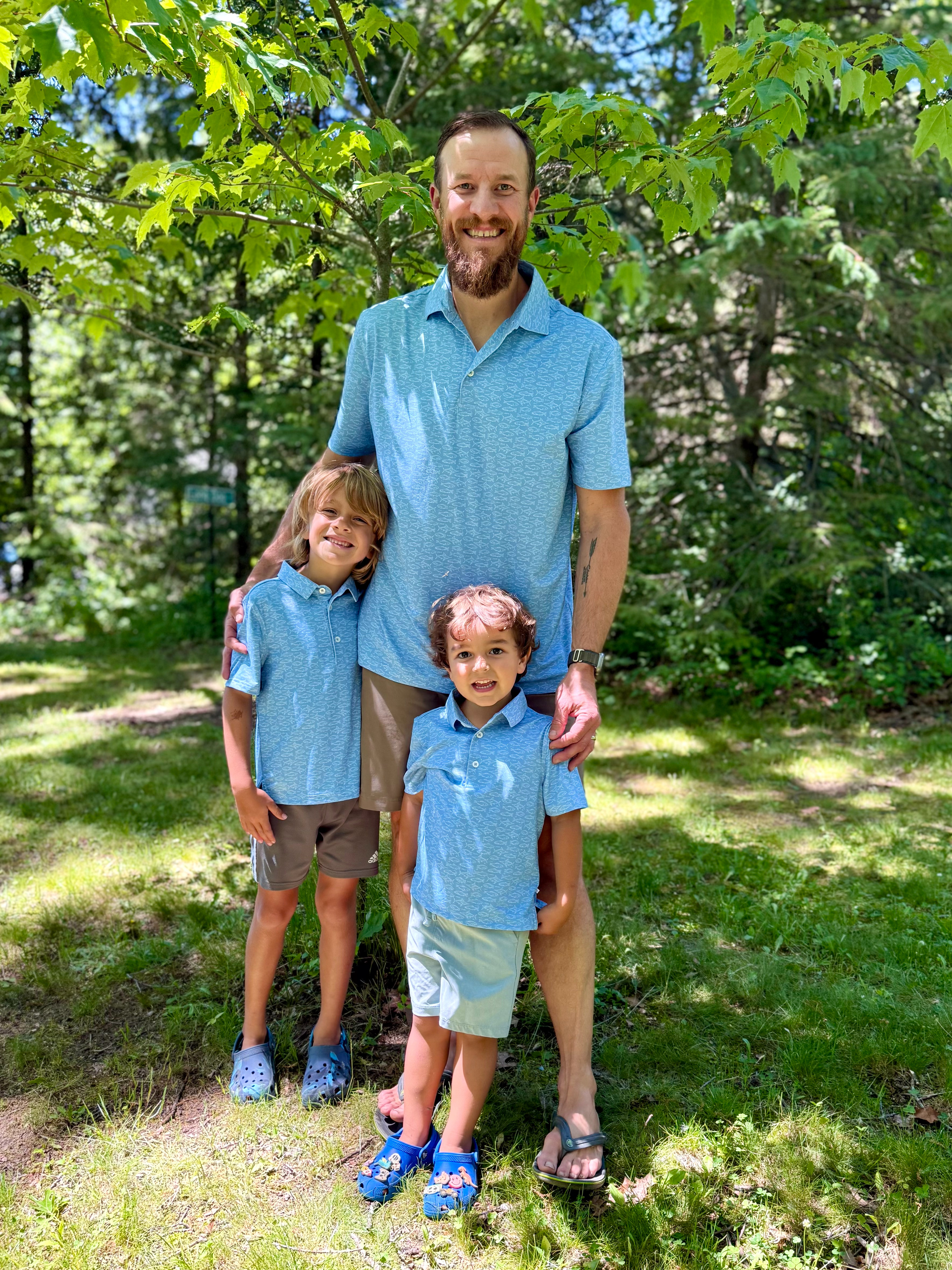 

One of my favorite Father's Day gifts this year. 💙

My husband and my two older boys have been loving these matching polos from Caden Lane. As the boys get older, I know these matching moments won't last forever, which makes me appreciate them even more.

The fit is great, the fabric is lightweight, and there are so many prints to choose from. We went with this blue pattern, but they also have a fun golf collection and a really cool camo print.

Bonus: the Summer Sale is happening now if you've been eyeing anything.

Daddy and me matching polos, Father's Day gift ideas, matching family outfits, boys summer outfits, Caden Lane, golf polos, family style

#ad #cadenlane @cadenlane 

 #LTKSeasonal #LTKKids #LTKMens