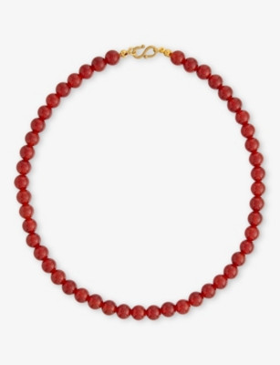 Sol Red Agate Beaded Necklace | Selfridges
